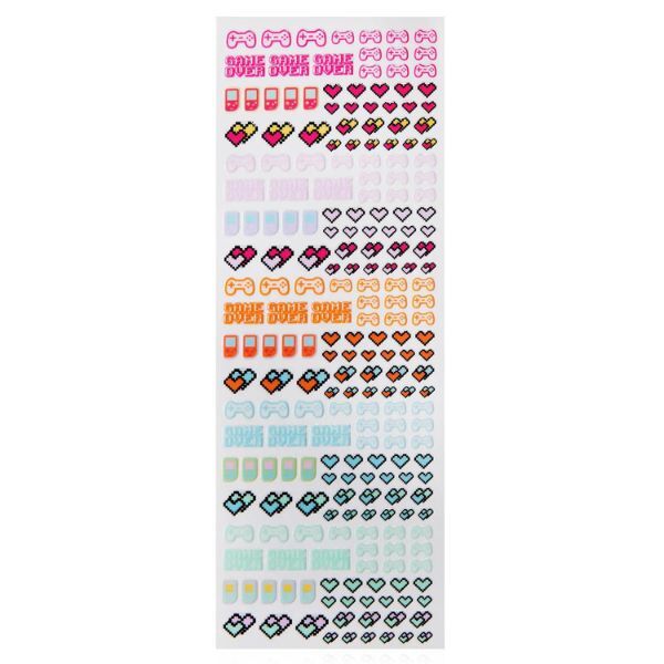 Lottie London Stick To It Nail Sticker - Gaming