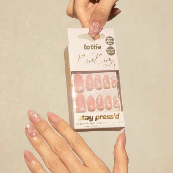 Lottie London X Kimkim Stay Press On Nails Glazed & Unfazed