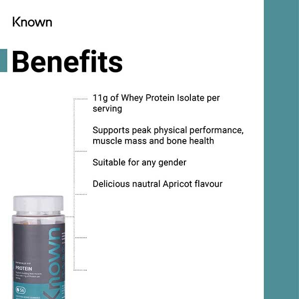 Known Protein Apricot Gummy Supplements x 56