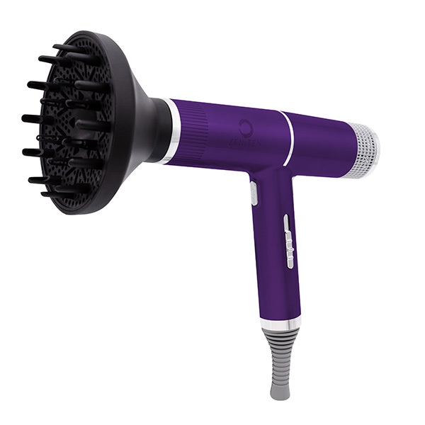 Zenten New Concept T-Shape Lightweight Hair Dryer Purple