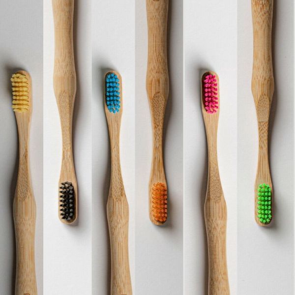 MyMouth Bamboo Toothbrush Medium Bristle Yellow