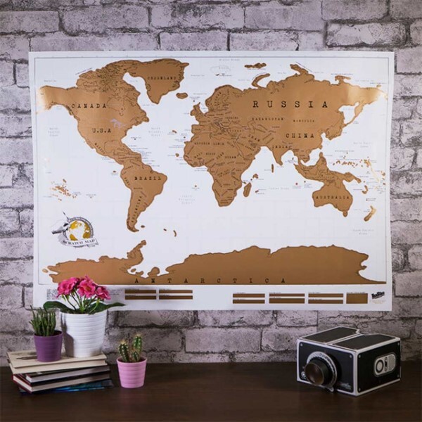 Suck UK Scratchmap Personalised Map of the World