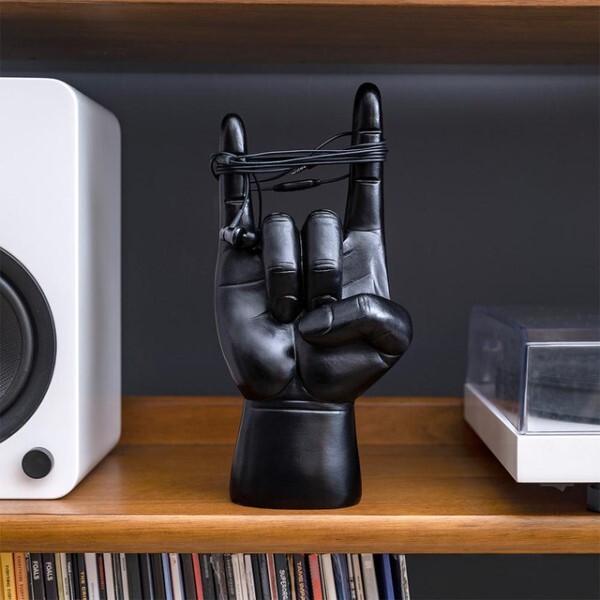 Suck UK Rock On Black Headphone Stand