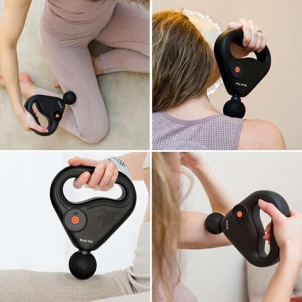 Bodi-Tek Sports Massage Gun with Lateral Action Massage Belt