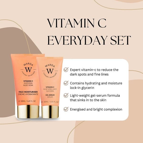 WARDA Glow Boost Vitamin C Moisturizer + Serum