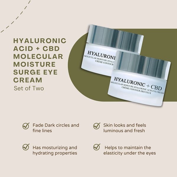 LBL Hyaluronic Acid+CBD  Moisture Surge Eye Cream x2