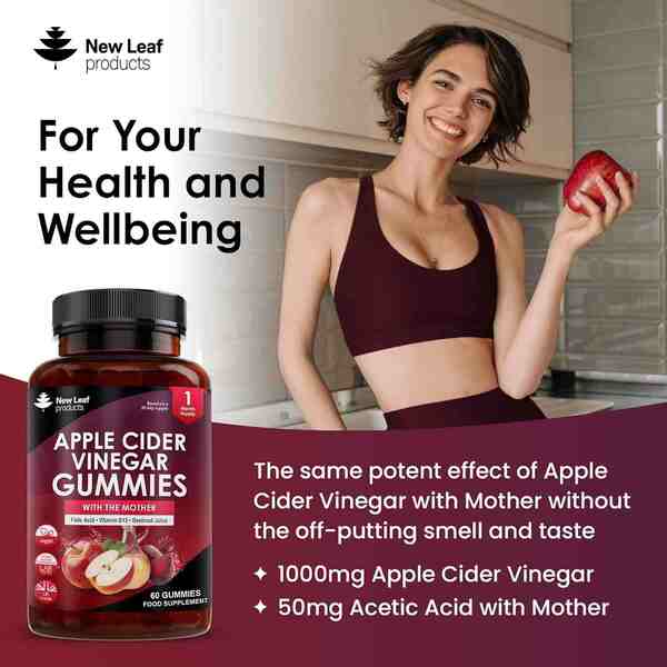 New Leaf Apple Cider Vinegar Gummies + Mother Folic Acid B12