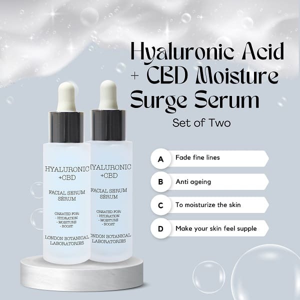 LBL 2 x Hyaluronic Acid + CBD Moisture Surge Serum 30ml