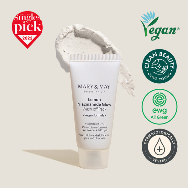 Mary & May Lemon Niacinamide Glow Wash off Pack 30g