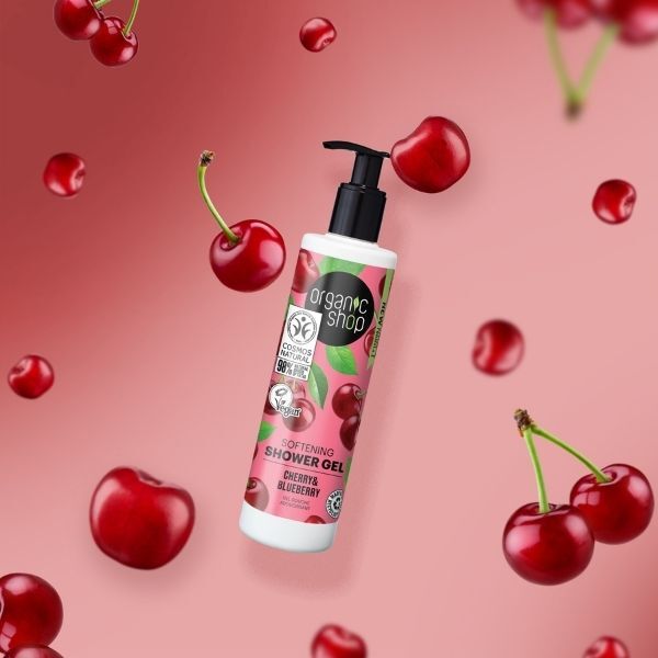 Organic Shop Softening Shower Gel Cherry & Blueberry 280ml