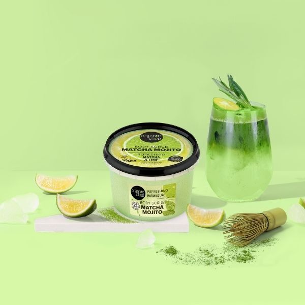 Organic Shop Matcha Mojito Body Scrub  Matcha & Lime 250ml