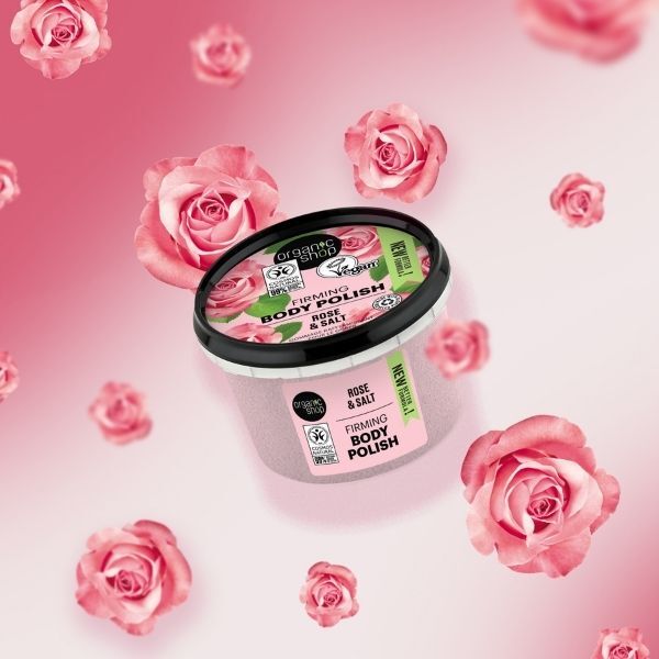 Organic Shop Firming Body Polish Rose & Salt 250ml