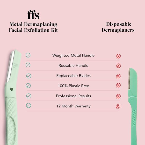 FFS Beauty Dermaplaning Starter Kit - Surf Green