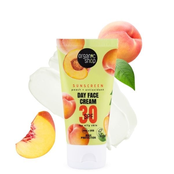 Organic Shop Sunscreen Day Face Cream SPF30 Oily Skin 50ml