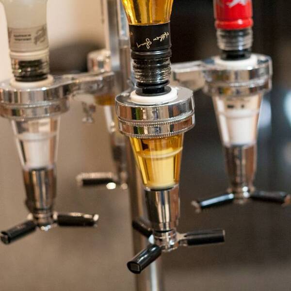 Four Bottle Bar Optic Drinks Dispenser