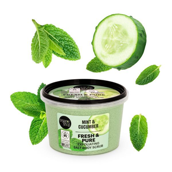 Organic Shop Exfoliating Body Scrub Mint & Cucumber 250 ml