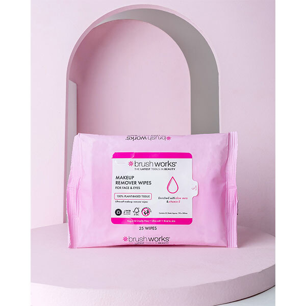 Brushworks Makeup Remover Wipes - 25 Sheets