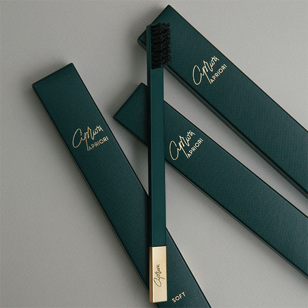 APRIORI British Racing Green Gold Soft Toothbrush