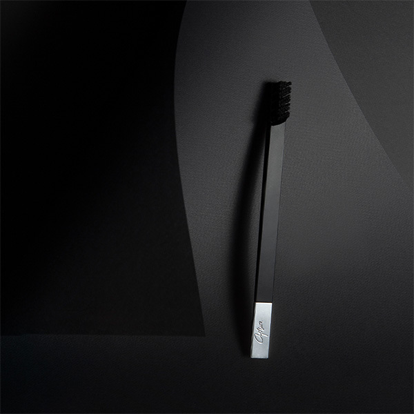 APRIORI Black Silver Soft Toothbrush