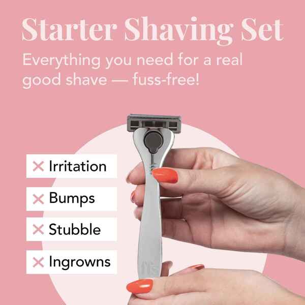 FFS Beauty Shaving Set – Premium Blossom Razor + 4 Blades