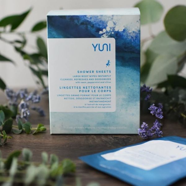 Yuni Beauty Shower Sheets Large Body Wipes - Box of 12