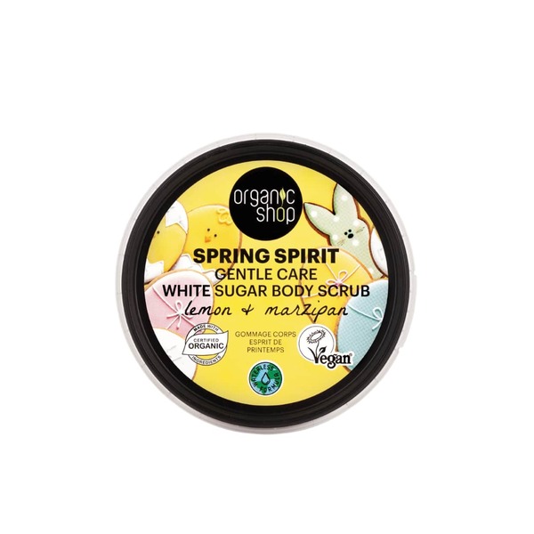 Organic Shop Spring Spirit White Sugar Body Scrub 250ml