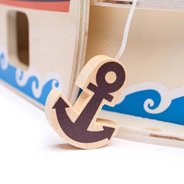 Bigjigs Toys Mini Pirate Ship Playset