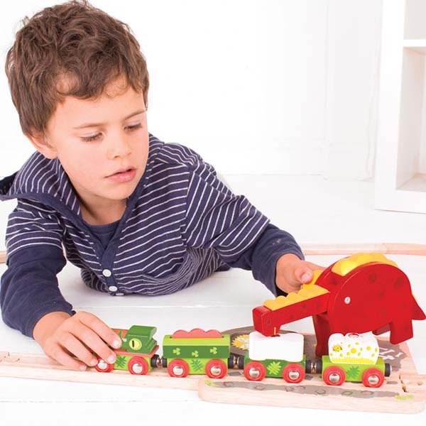 Bigjigs Rail Dinosaur Crane