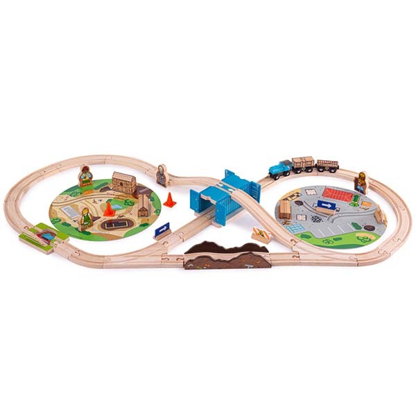 Bigjigs Rail Construction Train Set