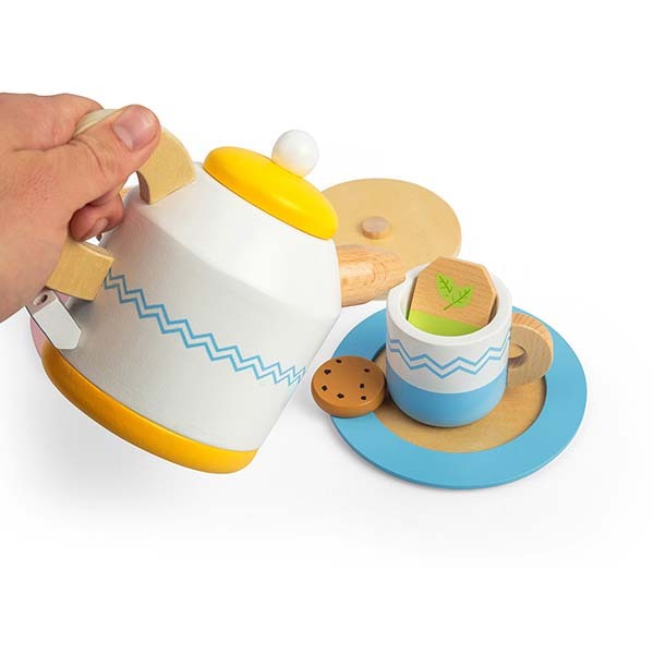 Bigjigs Toys Wooden Tea Set For Two Playset