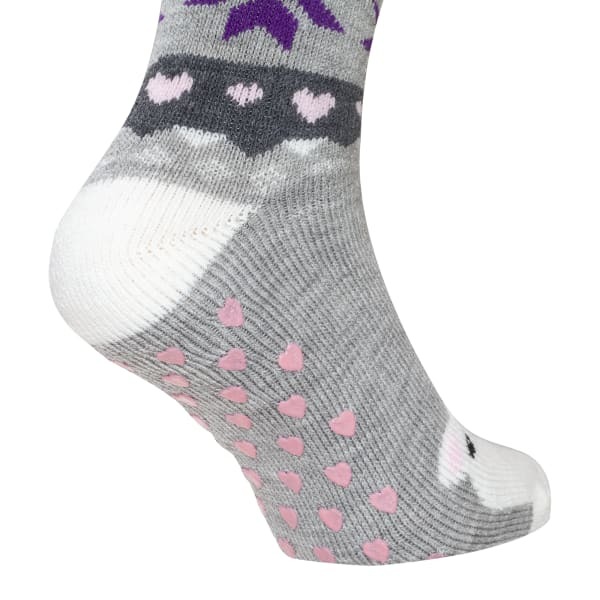 Ladies/Womens Slipper Gripper Socks (4-7)