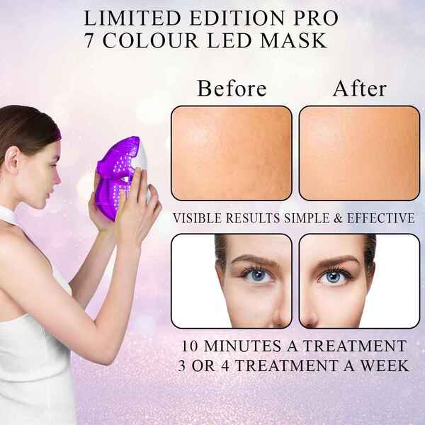 Eclat Skin Limited Edition Pro 7 Colour LED Face & Neck Mask