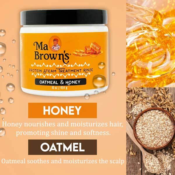 Ma Browns Oatmeal & Honey Protein Steam Rise Treatment