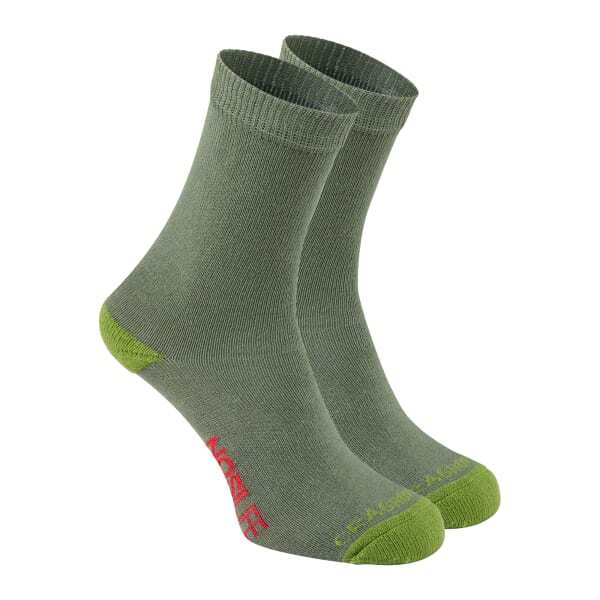 Craghoppers NosiLife Kids Twin Pack Socks (UK 11 - Youth 2)