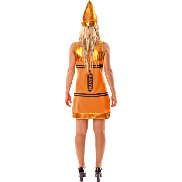 Orion Costumes Womens Orange Crayon Fancy Dress Large