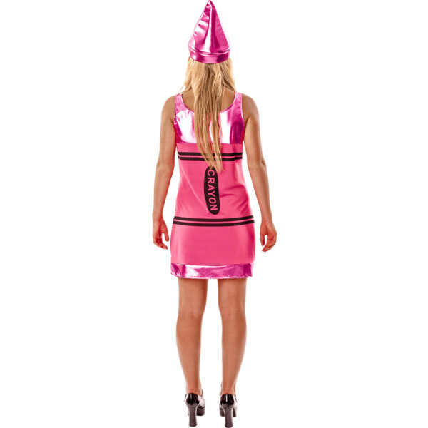 Orion Costumes Womens Pink Crayon Fancy Dress Small