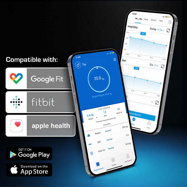 Active Era Body Fat Scales - Apple & Fitbit Compatible