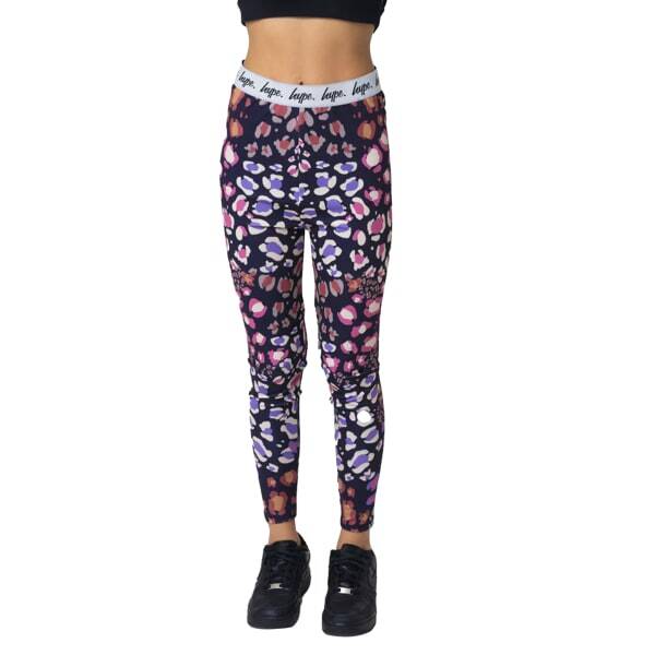 Hype Girls Multi Leopard Print Leggings (14 Years)