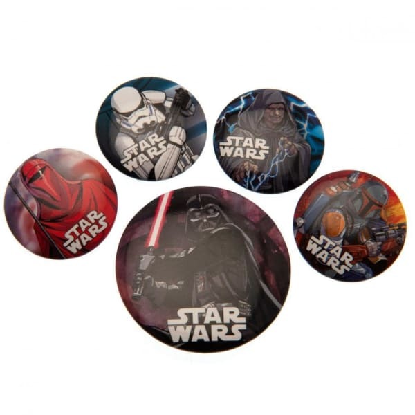 Star Wars Dark Side Badge Set (Pack of 5)