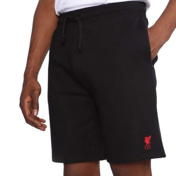 Liverpool FC Mens Crest Sweat Shorts (S)