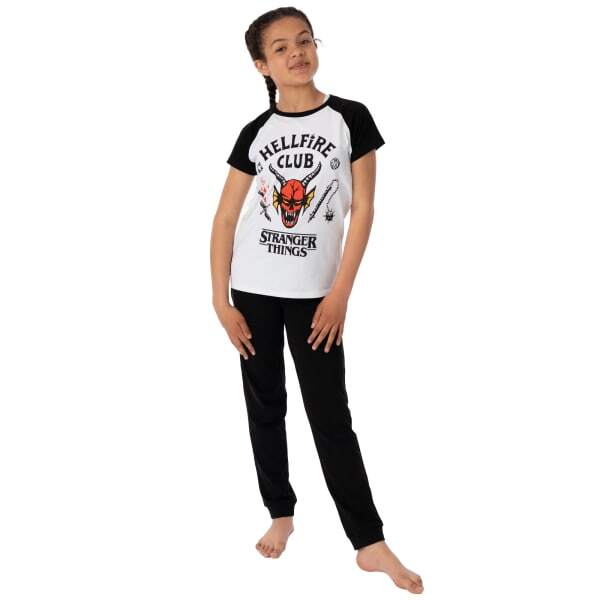 Stranger Things Kids Hellfire Club Pyjama Set (11-12 Years)