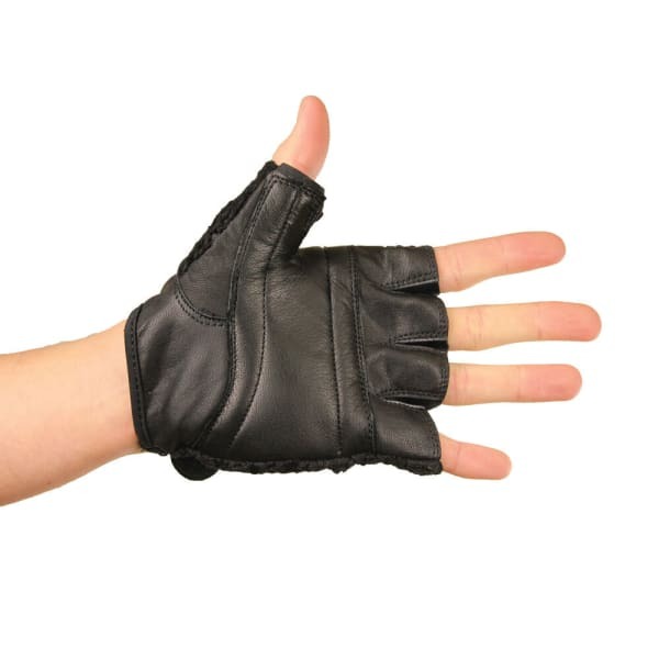 Fitness Mad Mens Leather Mesh Training Gloves (L-XL)