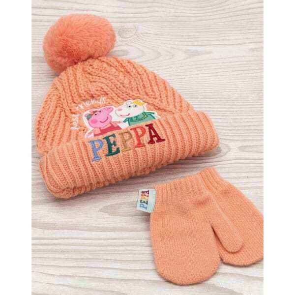 Peppa Pig Kids Hat And Gloves Set