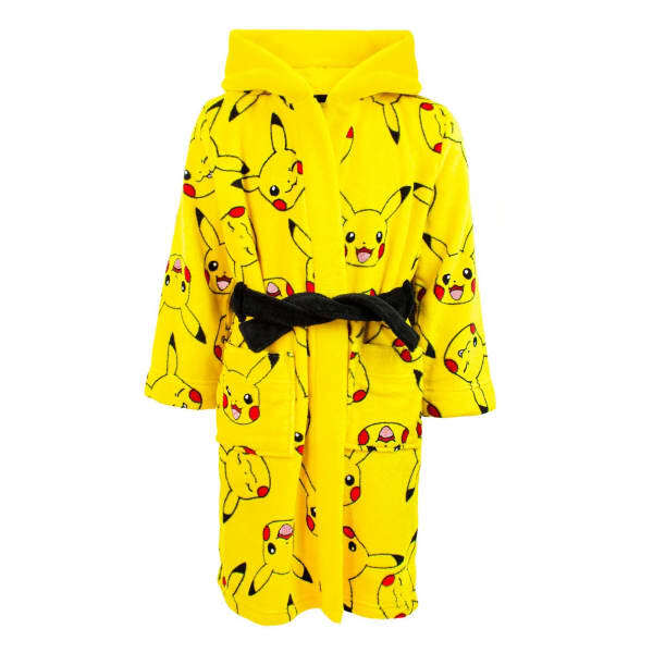 Pokemon Kids Pikachu Front Pocket Robe (11-12 Years)