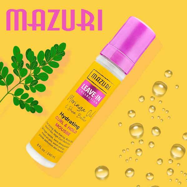 Mazuri Leave In Collection Hydrating Curl And Hold Mousse