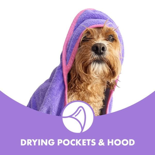 DotDotPet Bamboo Dog Towel for Medium & Large Breeds