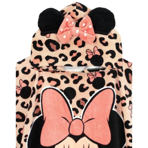 Disney Girls Minnie Mouse Swimsuit & Poncho Set (5-6 Years)