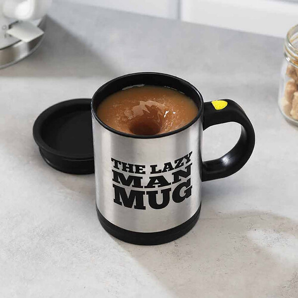 Prezzybox Lazy Man Self Stirring Mug