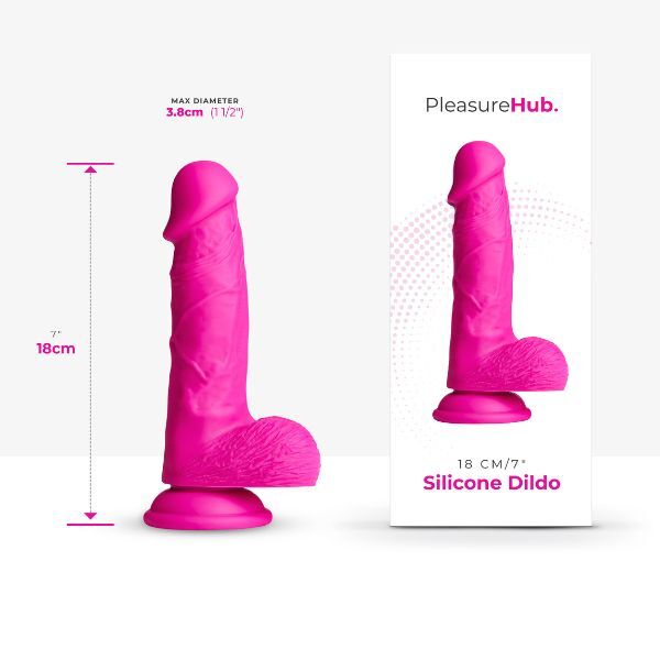 So Divine PleasureHub Real Skin feel Pink Silicone Dildo