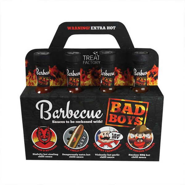 Treat Factory Barbecue Bad Boys Sauce Selection x 4